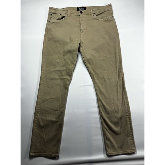 Revtown Decade Denim Men's Sharp Straight Leg Tan Denim Jeans - Size 38x31.5 - Picture 1 of 6